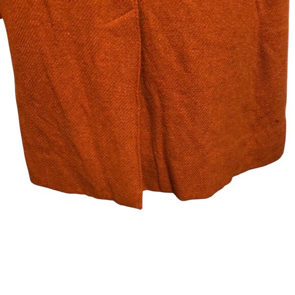 Mondo Di Marco 1970s Vintage Womens Wool Blazer Jacket Medium Orange Retro Lined - Picture 12 of 16